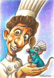 Joan Vizcarra | Ratatouille : Alfredo & Remy - Original Drawing - Joan Vizcarra - Pencil Art - Original Artwork | Catawiki