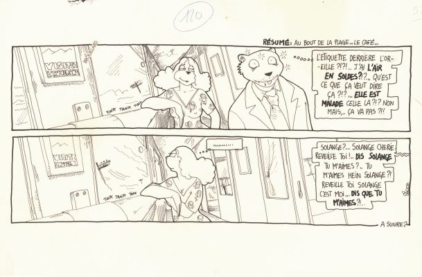 Régis Franc | 1989 - Le café de la plage | Huberty Breyne Gallery