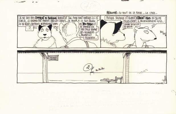 Régis Franc | 1989 - Le café de la plage | Huberty Breyne Gallery