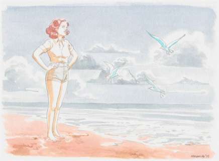 Morancho, David - Morancho, David - Dessin original couleur - Sara Lone - (2015)