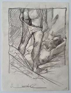 Loisel, Régis | Loisel, Régis - Dessin original - Couple érotique | Catawiki