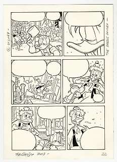 Andrea Freccero | Paperinik Appgrade #34 - Andrea Freccero - tavola originale "Paperinik e il Persuasore Antieroico" - Page volante - Exemplaire unique - (2013) | Catawiki