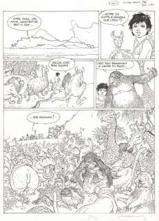 Hermann | Nic, planche Ã  l’encre de Chine du chapitre "… | Millon