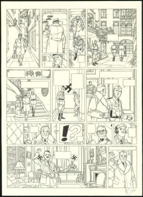 Jean-Christophe Thibert | Planche originale n°02 - Il faut sauver Hitler - Kaplan & Masson | Daniel Maghen