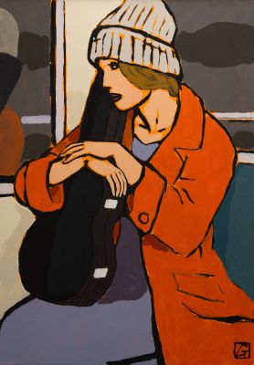 Jean-Claude Götting | 2025 - Jeune fille au violon | Huberty Breyne Gallery