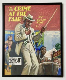 Sexton Blake/The Crime at the Fair original cover artwork by Eric Parker for… | Comic Book Auctions ltd