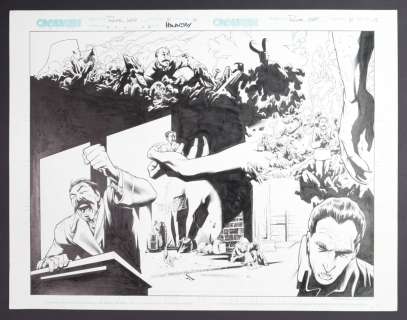 Andrew Hennessy, Karl Moline - Original Art from Route 666 #21 (2004) Pages 16-17 Pencils by Karl Moline, Inks by Andrew Hennessey