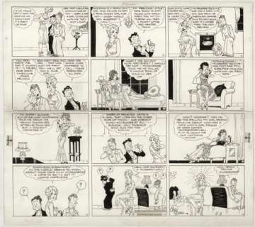 109: Young Blondie Sunday 5/3/31 original comic art | Russ Cochran