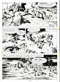 Giovanni Ticci - | Giovanni Ticci - Tavola Originale - Tex n. 297 "Gli Avvoltoi" - (1985) | Catawiki