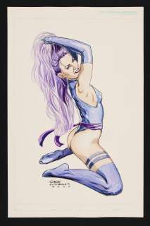 Gene Gonzales - Psylocke Painting by Gene Gonzales