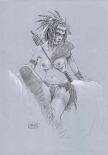 Giuseppe De Luca - Pin Up - G. De Luca - original artwork - Page volante - Exemplaire unique