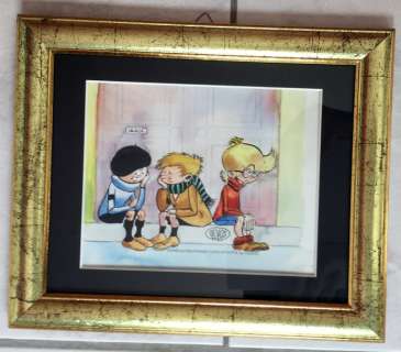 Devos, Jacques - Originele tekening in kleur - Ode aan Hergé naar aanleiding van diens overlijden - (1983) | Catawiki