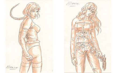 Moreno, Marc - Moreno, Marc - 2x Dessin original - Le Régulateur - Ambrosia et Hestia