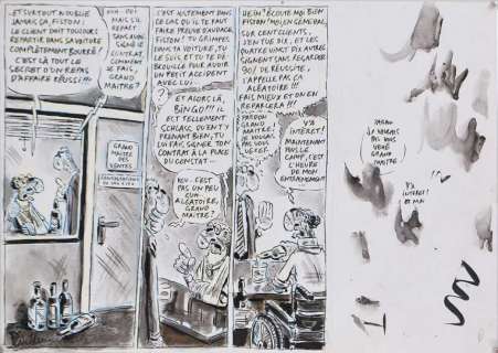 Vuillemin, Philippe | Grand maître des ventes Planche originale à l’encre | Cornette de St Cyr