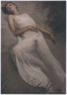 Calas, J.M. | Jean Michel Calas - Dessin original en couleur - D’après David Hamilton - Format dessin: 21 x 29,7 cm. - (2022) | Catawiki