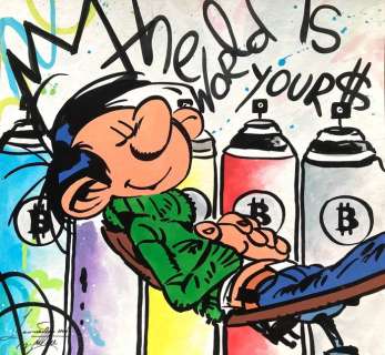 Di Matteo, Leonardo | Di Matteo, Leonardo - Peinture originale - Hommage à Franquin | Catawiki