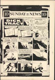 Gould - DICK TRACY, Sunday Black & White Proof (08/04/1957) | Russ Cochran