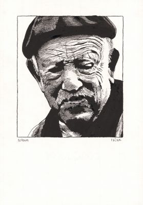 Frédéric Pajak | Réflexion - Encre de Chine, plume et pinceau sur papier | Huberty Breyne Gallery