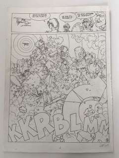 Arno (Arnaud Dombre) / Jodorowsky, Alejandro - Bon / très bon état - Arno - Planche originale (p.9) Alef Thau T6 - L‘homme sans réalité - (1991)