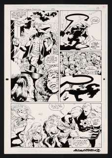 Original Art from Justice League America #106 (1995) Page 13 Pencils by Chuck Wojtkiewicz, Inks by Drew Geraci | mycomicshop.com