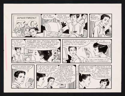 Original Art for the Apartment 3-G Comic Strip (9/19/04 and 11/4/07) by Frank Bolle | mycomicshop.com