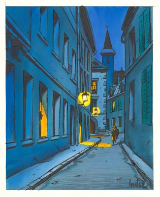 Loustal | Simenon, 2026 - Le petit homme d’Arkhangelsk | Huberty Breyne Gallery