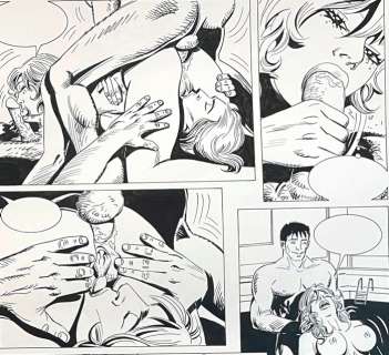 Martín Saurí | Penthouse Comix - Lissa #65 - 7 Original pages (full story) by Martín Saurí - Size (7x): 35 x 45 cm. - Page volante (2004) | Catawiki