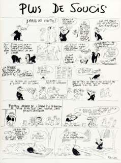 Reiser, Jean-Marc | Â«PLUS DE SOUCISÂ». Encre de Chine sur papier pour une | Coutau Bégarie