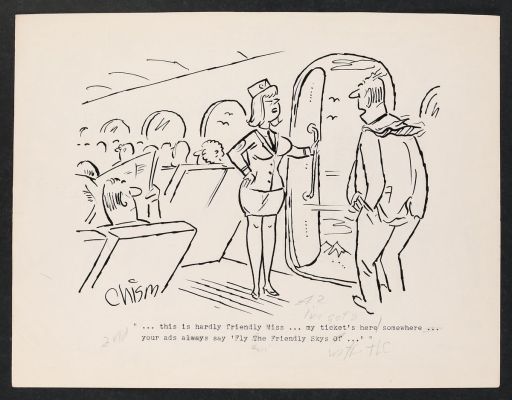 Jack Chism | The Friendly Skies Gag Strip by Jack Chism | mycomicshop.com (Buy It Now)