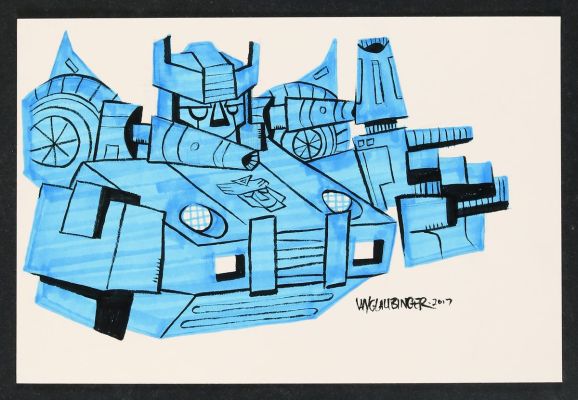 Ian Glaubinger | Bluestreak Sketch | mycomicshop.com