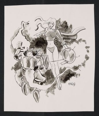 Neil King | Supergirl Sketch | mycomicshop.com