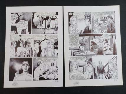 Alessio Fortunato | Alessio Fortunato - Dampyr: Serata Grand Guignol - Page volante - Exemplaire unique - (2013) | Catawiki