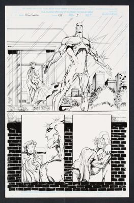 John Floyd | Original Art from Silver Surfer #146 (1998) Page 5 Pencils by Denys Cowan, Inks | mycomicshop.com (Buy It Now)