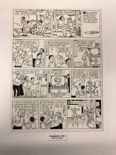 Studio Vandersteen - Paul Geerts | Studio Vandersteen / Paul Geerts - Originele pagina (p.13) Suske en Wiske 225 - De goalgetter - (1990) | Catawiki