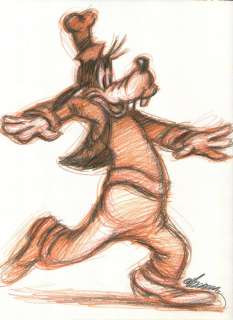Joan Vizcarra | Goofy - Original Drawing - Joan Vizcarra - Pencil Art - Original Artwork | Catawiki