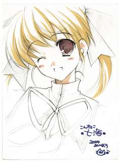 Mikeou Hand-Drawn Color Illustration "Konneko" Nanami Minamino | Mandarake (Big Web)