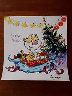 Colman, Stéphane | Colman, Stéphane - Dessin original couleur - Billy the Cat - Joyeux Noël | Catawiki