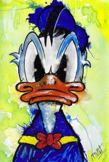 Millet, Disney Artist | Donald Duck - The Face - Signed Original Colour Drawing by Millet | Catawiki