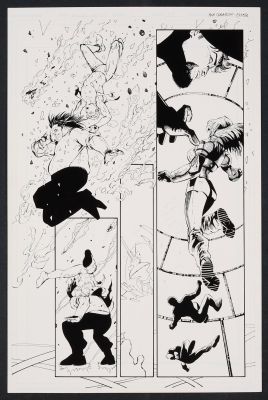 John Floyd | Original Art from Eternal Warriors Archer and Armstrong (1997) Page 37 Pencils by Robert Teranishi Inks | mycomicshop.com (Buy It Now)