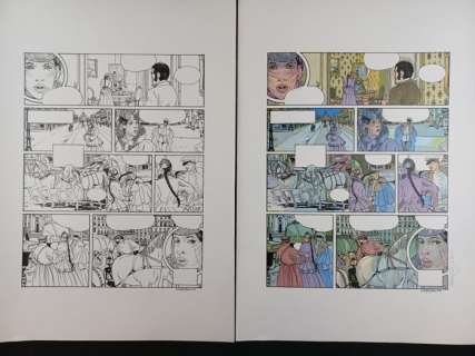 Cinzia Ghigliano | Solange La Grande Illusione - Tavola con esecutivo di stampa - Page volante - Exemplaire unique - (1992) | Catawiki