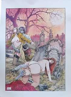 Luca Raimondo - Luca Raimondo - Illustrazione originale Sexy Horror Movie "Morti Viventi" - Page volante - Exemplaire unique - (2021)