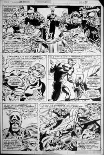 Frank Robbins - INVADERS #11 PG 3 Baron Blood,Cap & Torch