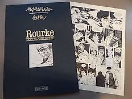 Oppen, Mark Van (Marvano), | Marvano - Originele pagina (p.1) - Rourke 2 - God slaapt nooit - Luxe groot formaat album + originele pagina - (1992/1999) | Catawiki