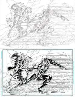 Brett Booth, Norm Rapmund | Flash Future’s End/Future Flash 2014 Pinup | Abel Original Art