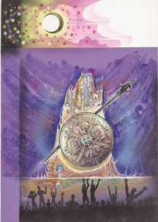 Brantonne | Â«Le Bouclier de BoongohaÂ». Gouache sur carton et collage pour | Tessier Sarrou