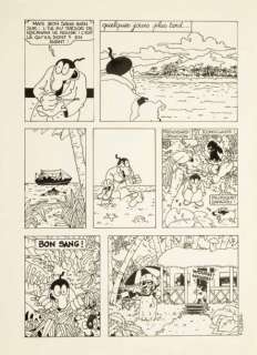 Cestac Florence | Â«Harry MicksonÂ» Encre de Chine sur papier dessin pour cette | Tessier Sarrou