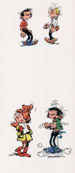 Franquin (Studios) | Gaston, bleu de coloriage accompagné de son film … | Millon