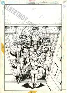 Todd Nauck - young justice issue 3 page cover