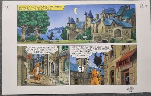 Albaire | Sipp, André - Demi-planche originale couleur - Sylvain et Sylvette T65 - Il faut sauver Castel-bobeche - (2020) | Catawiki