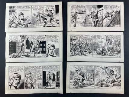 Essegesse | Grande Blek - 6x strisce originali "L’Erculeo Fink!" - Page volante - Exemplaire unique - (1964) | Catawiki